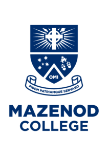 Mazenod Logo Motto Vertical Pos